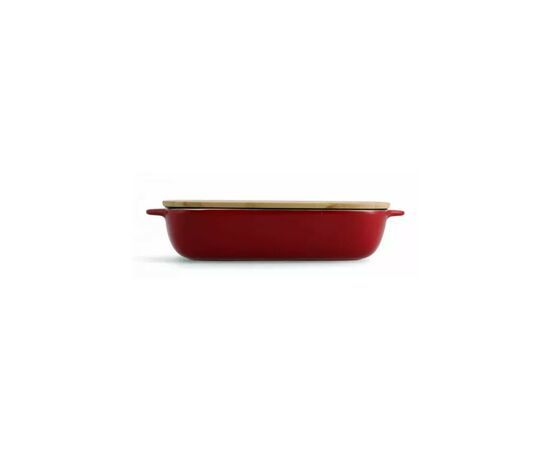Форма для выпечки KitchenAid з кришкою керамогранітна 3,8 л Червона (CC006108-001), изображение 2 Форма для выпечки KitchenAid з кришкою керамогранітна 3,8 л Червона (CC006108-001), изображение 2