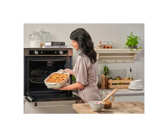 Форма для выпечки KitchenAid з кришкою керамогранітна 3,8 л Кремова (CC006109-001), изображение 6 Форма для выпечки KitchenAid з кришкою керамогранітна 3,8 л Кремова (CC006109-001), изображение 6