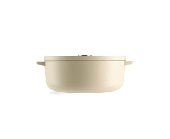 Гусятница KitchenAid Cast Iron 30 см 5,6 л Мигдалевий крем (CC006062-001), изображение 2 Гусятница KitchenAid Cast Iron 30 см 5,6 л Мигдалевий крем (CC006062-001), изображение 2