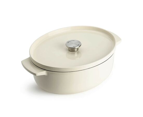 Гусятница KitchenAid Cast Iron 30 см 5,6 л Мигдалевий крем (CC006062-001)