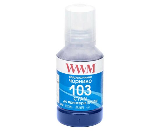 Чернила WWM EPSON L3100/3110/3150 140г Cyan (E103C)