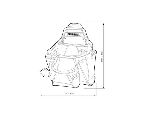 Сумка для инструмента ToughBuilt поясная TB-CT-01 (TB-CT-01), изображение 8 Сумка для инструмента ToughBuilt поясная TB-CT-01 (TB-CT-01), изображение 8