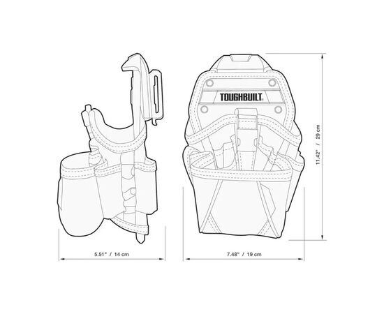 Сумка для инструмента ToughBuilt кобура для дрели (TB-CT-20-LX), изображение 7 Сумка для инструмента ToughBuilt кобура для дрели (TB-CT-20-LX), изображение 7