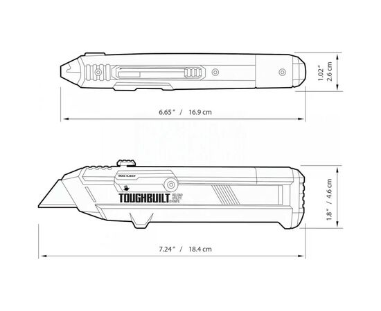 Нож монтажный ToughBuilt Reload універсальний, 5+5 лез (TB-H4S2-03), изображение 8 Нож монтажный ToughBuilt Reload універсальний, 5+5 лез (TB-H4S2-03), изображение 8
