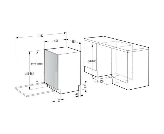 Посудомийна машина Gorenje GV643E90, зображення 10