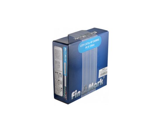 Кабель мережевий FinMark UTP 100м CAT5e 4P 24AWG PE B Pull Box (269675), зображення 2 Кабель мережевий FinMark UTP 100м CAT5e 4P 24AWG PE B Pull Box (269675), зображення 2