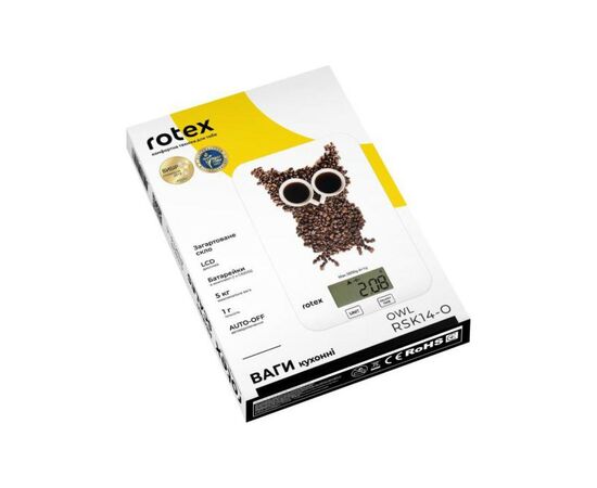 Весы кухонные Rotex RSK14-O owl, изображение 5 Весы кухонные Rotex RSK14-O owl, изображение 5