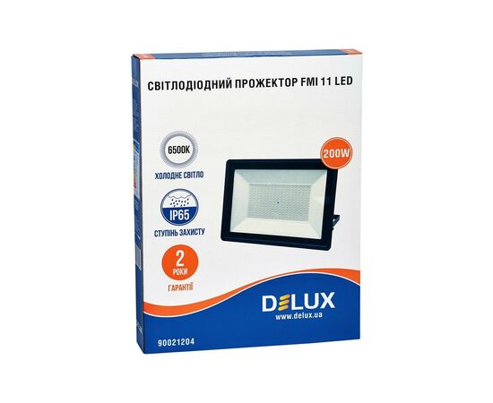 Светильник Delux FMI 11 LED 200Вт 6500K IP65 (90021204), изображение 2 Светильник Delux FMI 11 LED 200Вт 6500K IP65 (90021204), изображение 2