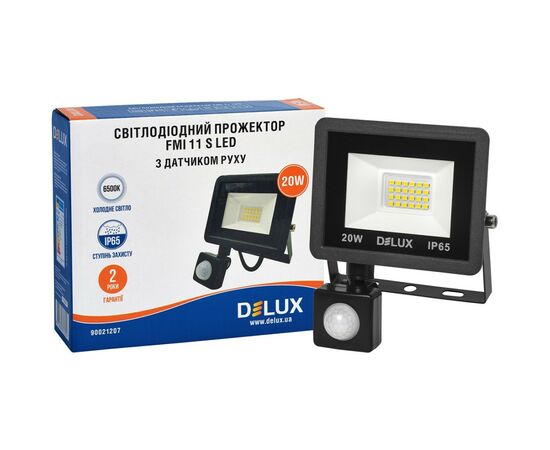 Светильник Delux FMI 11 S LED 20Вт 6500K IP65 (90021207), изображение 4 Светильник Delux FMI 11 S LED 20Вт 6500K IP65 (90021207), изображение 4