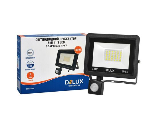 Прожектор Delux FMI 11 S LED 30Вт 6500K_IP65 (90021208), зображення 4 Прожектор Delux FMI 11 S LED 30Вт 6500K_IP65 (90021208), зображення 4