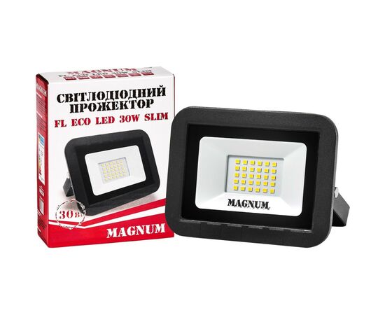 Прожектор MAGNUM FL ECO LED 30Вт slim_6500К IP65 (90011660), изображение 5 Прожектор MAGNUM FL ECO LED 30Вт slim_6500К IP65 (90011660), изображение 5