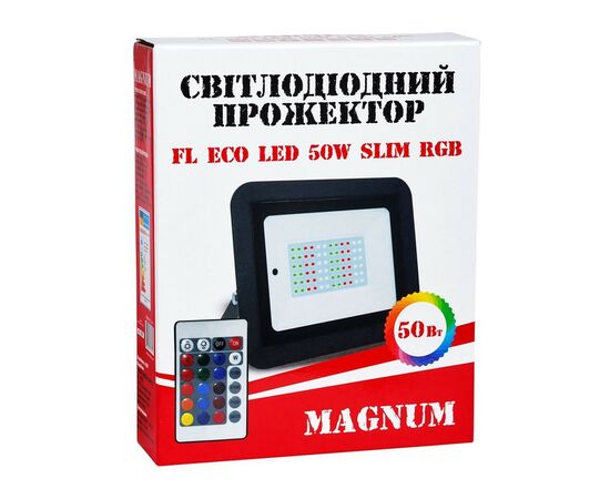 Прожектор MAGNUM FL ECO LED 50Вт slim RGB IP65 (90018141), изображение 4 Прожектор MAGNUM FL ECO LED 50Вт slim RGB IP65 (90018141), изображение 4