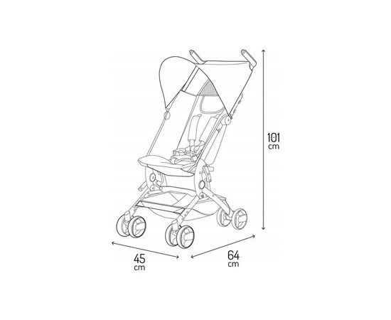Коляска MoMi Grace Black (WOSP00033), изображение 12 Коляска MoMi Grace Black (WOSP00033), изображение 12