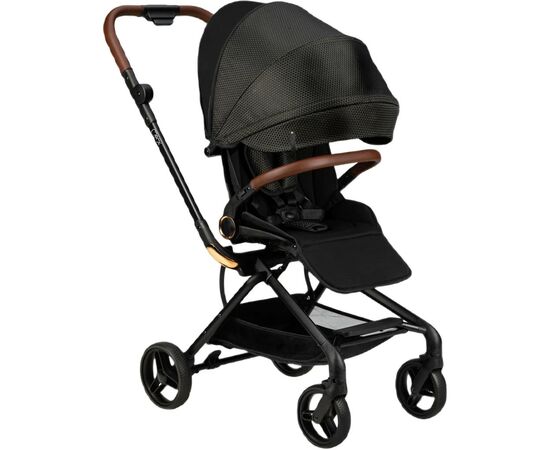 Коляска MoMi Adelle, черная с золотом (WOSP00034), изображение 2 Коляска MoMi Adelle, черная с золотом (WOSP00034), изображение 2
