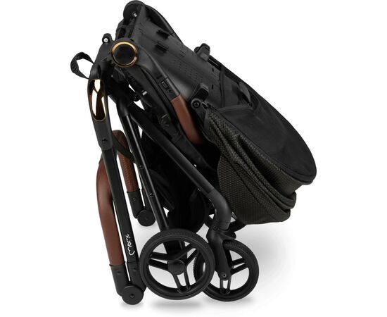 Коляска MoMi Adelle, черная с золотом (WOSP00034), изображение 9 Коляска MoMi Adelle, черная с золотом (WOSP00034), изображение 9