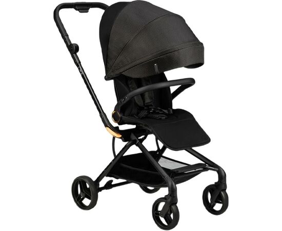 Коляска MoMi Adelle, черный с красным (WOSP00035), изображение 2 Коляска MoMi Adelle, черный с красным (WOSP00035), изображение 2