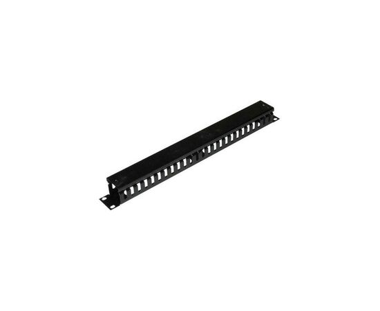 Кабельный организатор 19" 1U з кришкою, корпус метал Voltronic (05055)