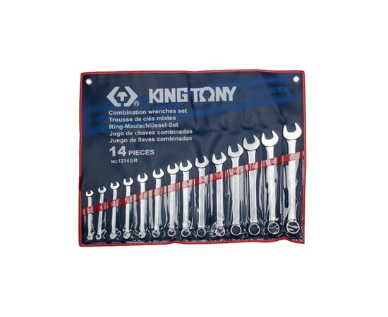 Ключ KING TONY рожково-накидный, дюймовый 14 шт (1214SR)