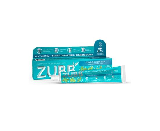Зубная паста Zubb Тройная мята 90 г (4820206210067)