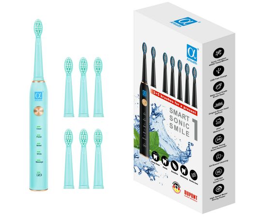Электрическая зубная щетка AHealth SMART SONIC SMILE 1 green (AHsss1g)