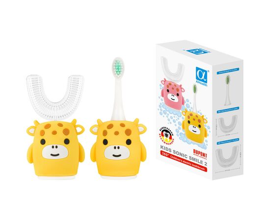 Електрична зубна щітка AHealth KIDS SONIC SMILE 2 Yellow (AHkss2y)