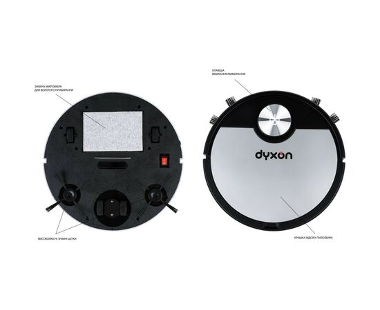 Пилосос DYXON MEGAVAC 3000 black-silver, зображення 5 Пилосос DYXON MEGAVAC 3000 black-silver, зображення 5