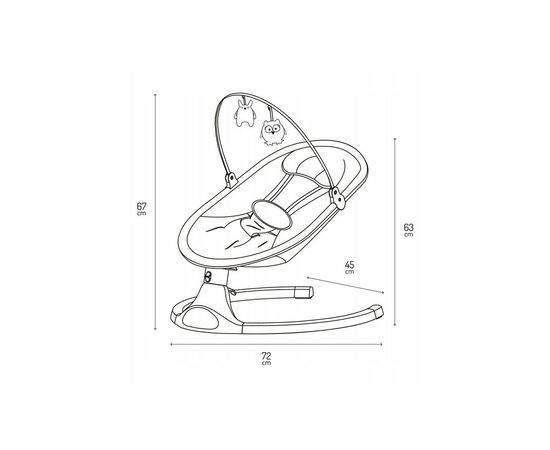 Кресло-качалка MoMi Kenani Onyx Black (BULE00038), изображение 9