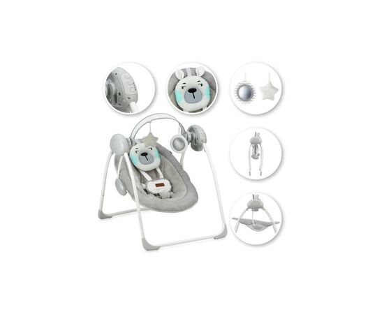 Кресло-качалка MoMi Liss (цвет - turquoise) (BULE00015), изображение 3