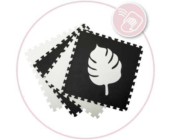 Дитячий килимок MoMi пазл Feli 120 х 120 cм Black (AKCE00028), зображення 8