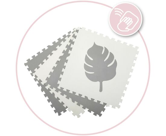 Детский коврик MoMi пазл Feli 120 х 120 cм Grey (AKCE00029), изображение 5 Детский коврик MoMi пазл Feli 120 х 120 cм Grey (AKCE00029), изображение 5