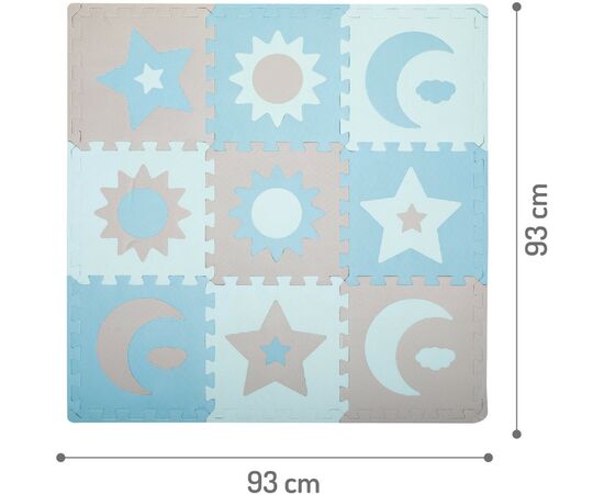 Детский коврик MoMi пазл Nebe 90 х 90 cм Blue (AKCE00031), изображение 4