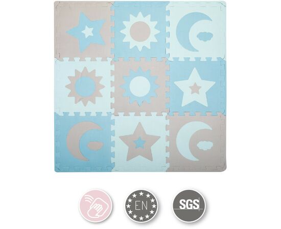 Детский коврик MoMi пазл Nebe 90 х 90 cм Blue (AKCE00031), изображение 5
