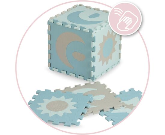 Детский коврик MoMi пазл Nebe 90 х 90 cм Blue (AKCE00031), изображение 6