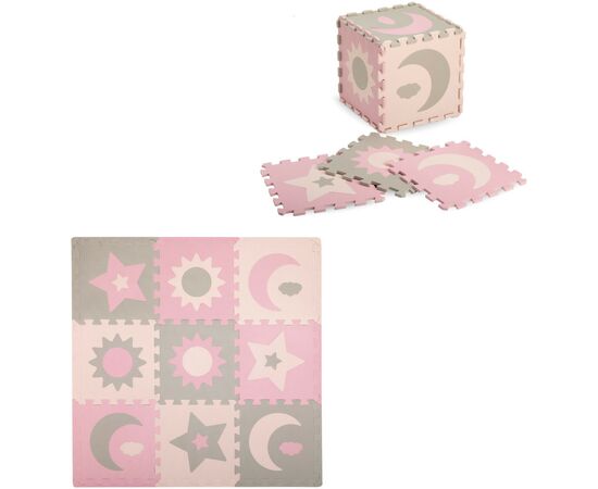 Детский коврик MoMi пазл Nebe 90 х 90 cм Pink (AKCE00030), изображение 2