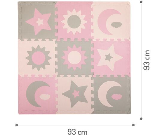 Детский коврик MoMi пазл Nebe 90 х 90 cм Pink (AKCE00030), изображение 3