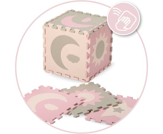 Детский коврик MoMi пазл Nebe 90 х 90 cм Pink (AKCE00030), изображение 5