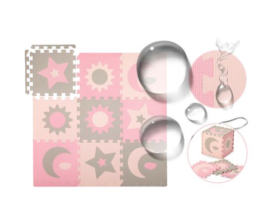 Детский коврик MoMi пазл Nebe 90 х 90 cм Pink (AKCE00030), изображение 7