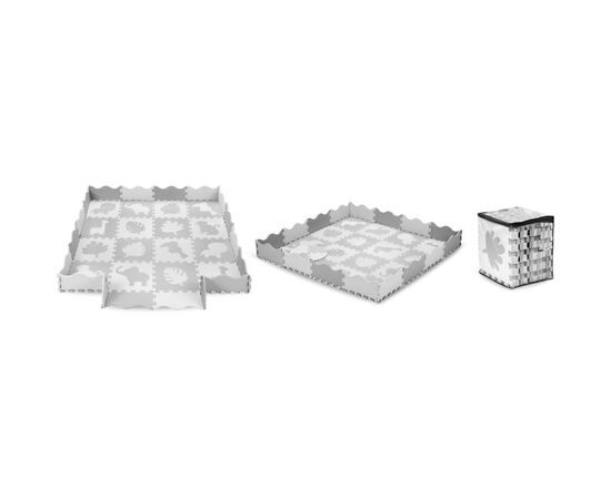 Детский коврик MoMi пазл Zawi 150 х 150 см Grey (MAED00013), изображение 2 Детский коврик MoMi пазл Zawi 150 х 150 см Grey (MAED00013), изображение 2