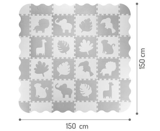 Детский коврик MoMi пазл Zawi 150 х 150 см Grey (MAED00013), изображение 5 Детский коврик MoMi пазл Zawi 150 х 150 см Grey (MAED00013), изображение 5