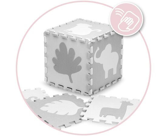 Детский коврик MoMi пазл Zawi 150 х 150 см Grey (MAED00013), изображение 8 Детский коврик MoMi пазл Zawi 150 х 150 см Grey (MAED00013), изображение 8