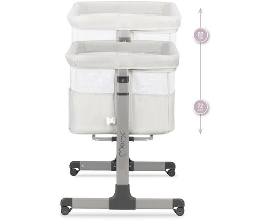Кроватка MoMi Revo Light grey (LOZE00022), изображение 4 Кроватка MoMi Revo Light grey (LOZE00022), изображение 4