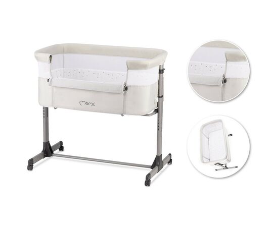 Кроватка MoMi Revo Light grey (LOZE00022), изображение 5 Кроватка MoMi Revo Light grey (LOZE00022), изображение 5