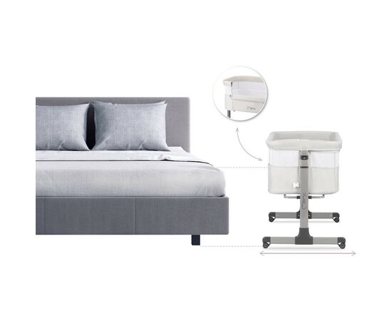 Кроватка MoMi Revo Light grey (LOZE00022), изображение 7 Кроватка MoMi Revo Light grey (LOZE00022), изображение 7