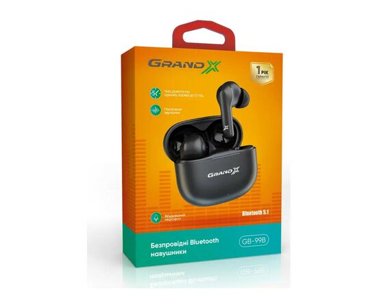 Наушники Grand-X GB-99B Black (GB-99B), изображение 7 Наушники Grand-X GB-99B Black (GB-99B), изображение 7