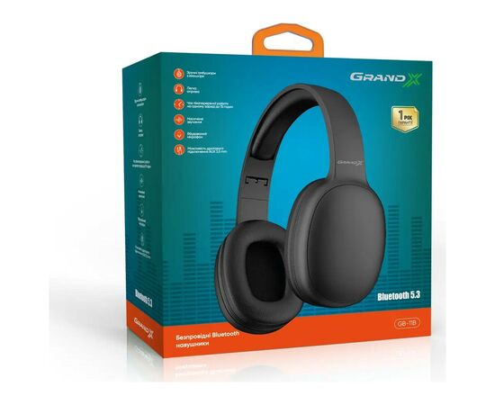 Наушники Grand-X GB-11B Black (GB-11B), изображение 5 Наушники Grand-X GB-11B Black (GB-11B), изображение 5