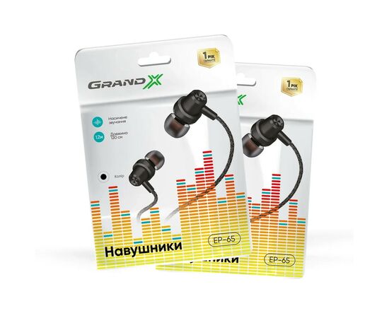 Наушники Grand-X EP-65W White (EP-65W), изображение 2 Наушники Grand-X EP-65W White (EP-65W), изображение 2