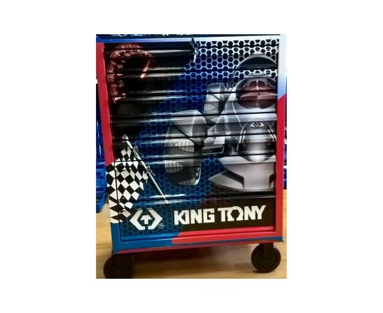 Візок для інструменту KING TONY 670x460x812 мм, 7 ящиків з гальмом (87434-7BUT)