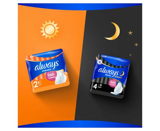 Гигиенические прокладки Always Classic Normal Размер 1 10 шт. (4015400259275), изображение 7 Гигиенические прокладки Always Classic Normal Размер 1 10 шт. (4015400259275), изображение 7