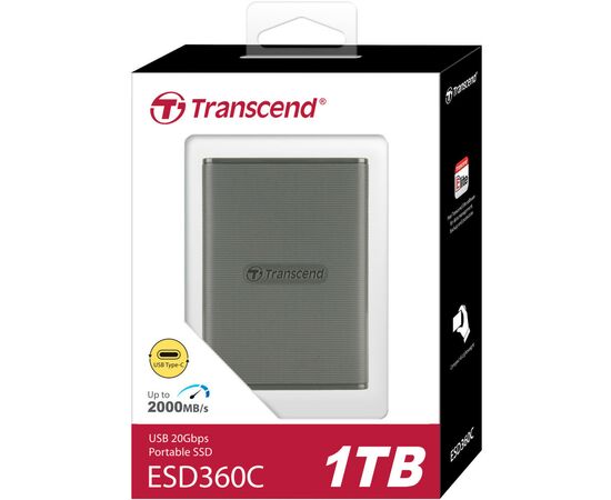 Накопитель SSD USB 3.2 1TB ESD360C Transcend (TS1TESD360C), изображение 4 Накопитель SSD USB 3.2 1TB ESD360C Transcend (TS1TESD360C), изображение 4