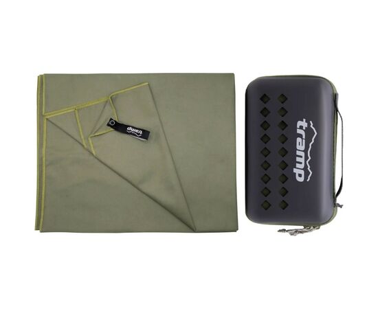 Рушник Tramp з мікрофібри в чохлі Pocket Towel 75х150 XL Army-green (UTRA-161-XL-army-green)